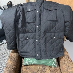 Tommy Hilfiger Men's Black Quilted Jacket